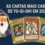 Mago Deck Certo com olhos de cifrão e cartas raras de Yu-Gi-Oh! como Tyler the Great Warrior e Blue-Eyes White Dragon
