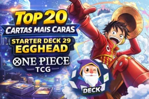 Top 20 cartas nais caras egghead one piece tcg deck certo