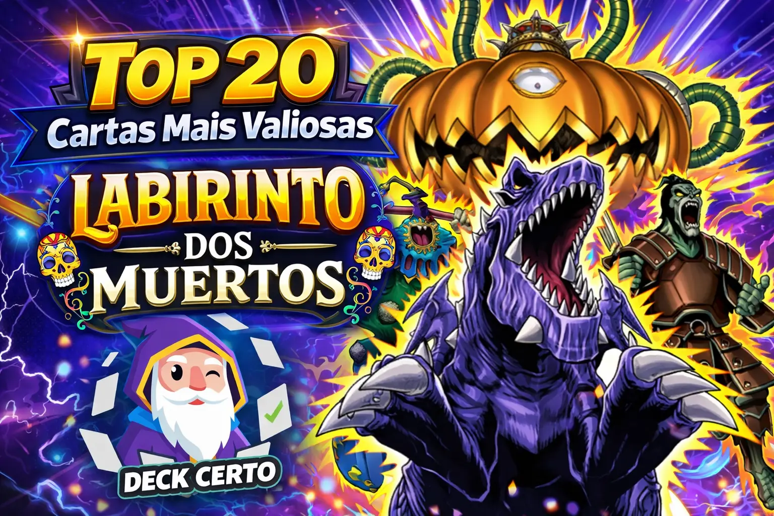 Top 20 Cartas Mais Valiosas Labirinto dos Muertos