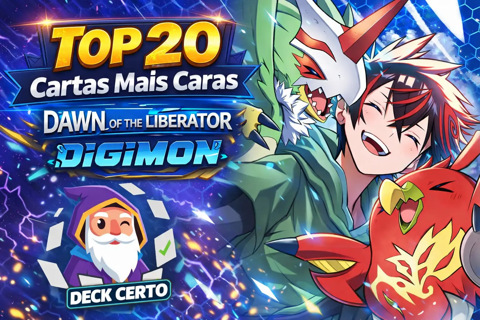 TOP 20 Cartas Mais Caras de Dawn of Liberator Digimon