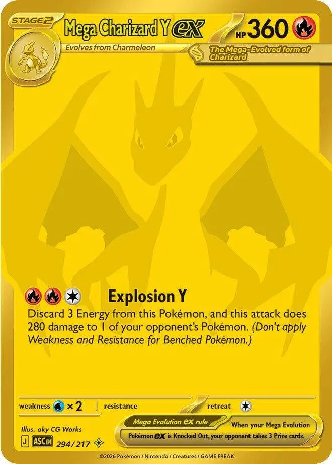 Mega Charizard Y ex – 294/217 (Mega Hyper Rare)