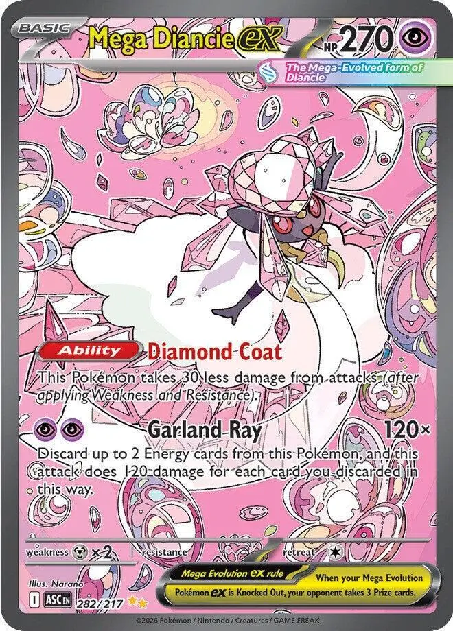 Mega Diancie ex – 282/217 (Special Illustration Rare)