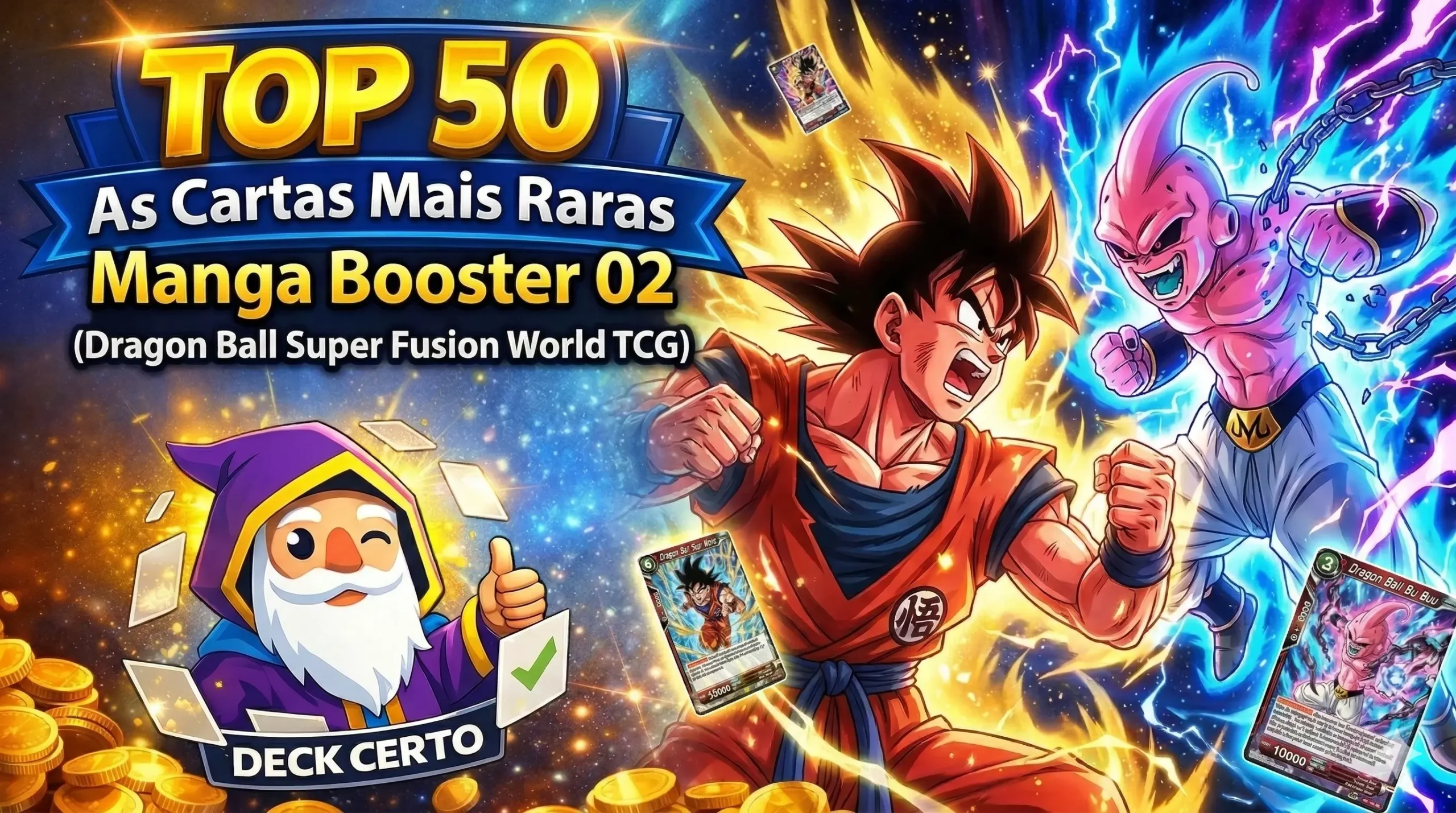 Top 50 Cartas Mais Caras de Manga Booster 02 - Dragon Ball Super Fusion World