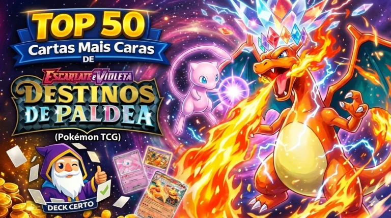 Top 50 Cartas Mais Caras de Destinos de Paldea