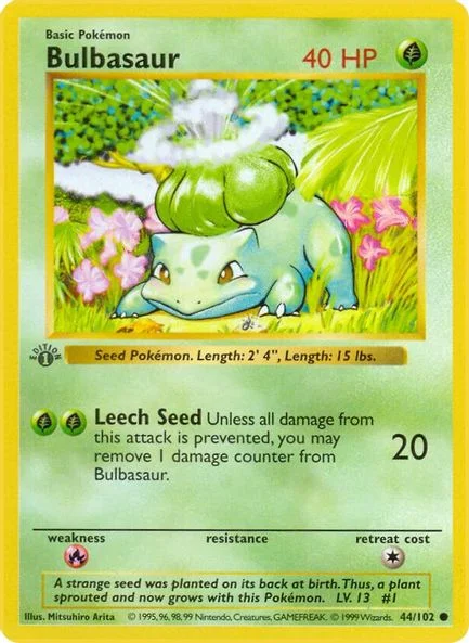 Bulbasaur - Base Set (Shadowless)