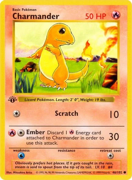 Charmander - Base Set (Shadowless)