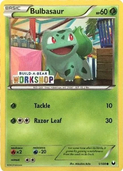 Bulbasaur - 1/108 (Build-A-Bear Workshop Exclusive) - Miscellaneous Cards & Products