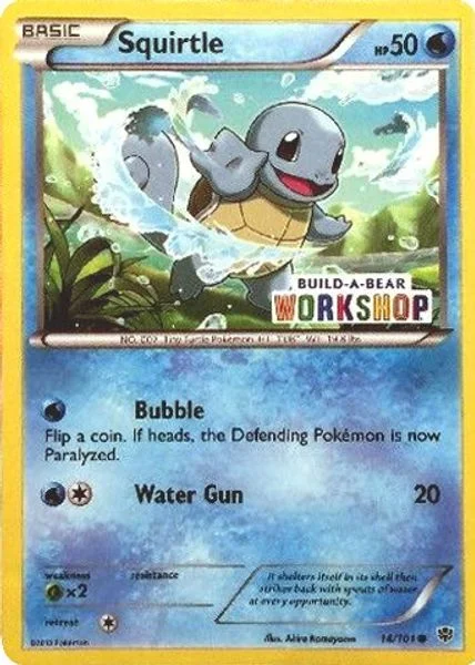 Squirtle - 14/101 (Build-A-Bear Workshop Exclusive) - Miscellaneous Cards & Products