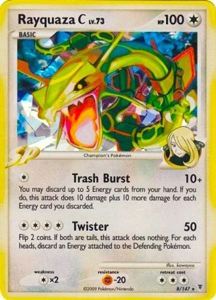 Rayquaza C - 8/147 (Cracked Ice) - Miscellaneous Cards & Products