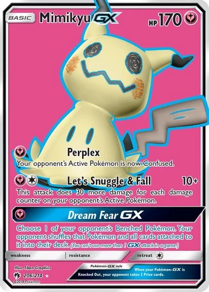 Mimikyu GX (Full Art) - Sol & Lua – Trovão Perdido