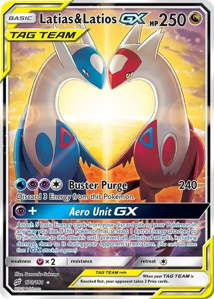 Latias & Latios GX (Alternate Full Art) - Sol & Lua – União de Aliados