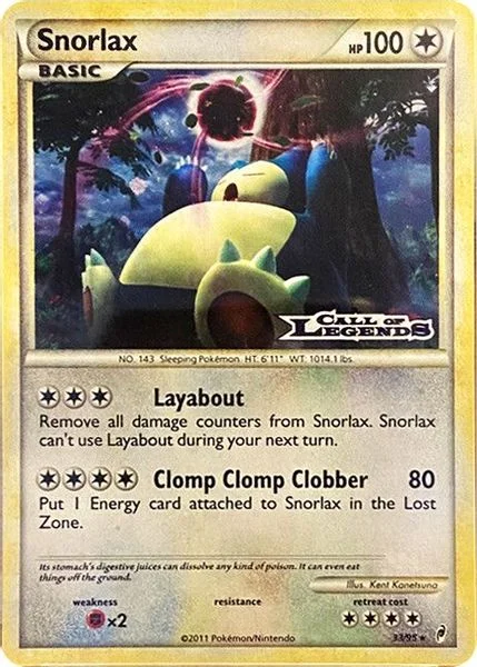 Snorlax - 33/95 (Prerelease) - Nintendo Promos