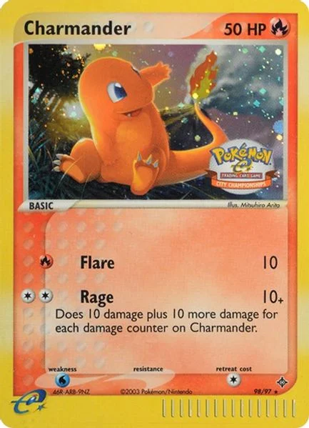 Charmander - 98/97 (City Championships) - League & Championship Cards