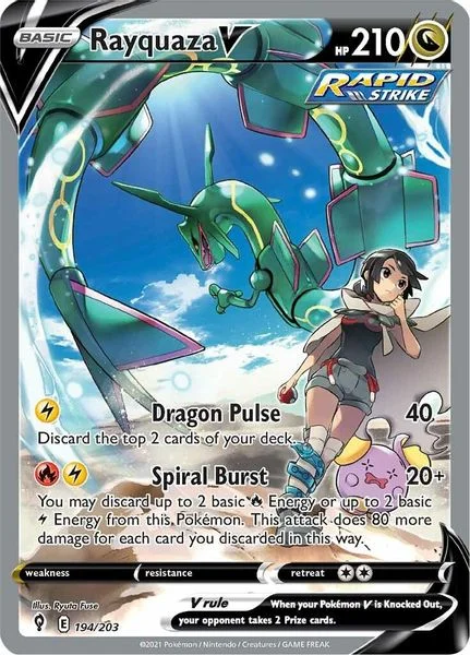 Rayquaza V (Alternate Full Art) - Céus em Evolução