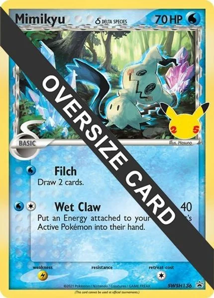 Mimikyu (Delta Species) - SWSH136 - Jumbo Cards