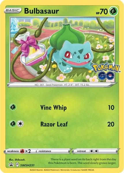 Bulbasaur - SWSH231 - SWSH: Sword & Shield Promo Cards