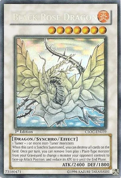 Black Rose Dragon (Ghost Rare) - Crossroads of Chaos