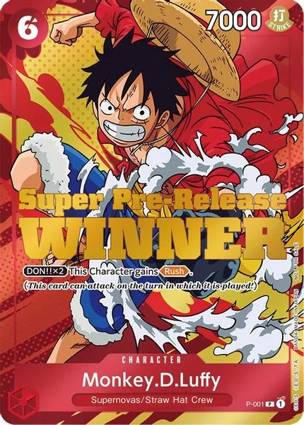 Monkey.D.Luffy (Super Pre-Release) [Winner] - One Piece Promotion Cards