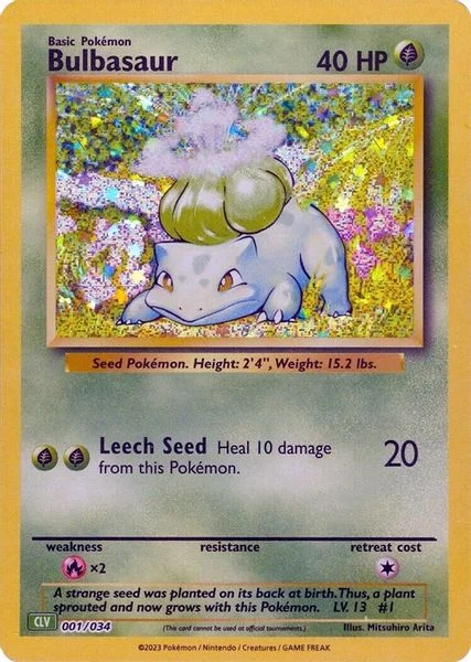 Bulbasaur - Trading Card Game Classic