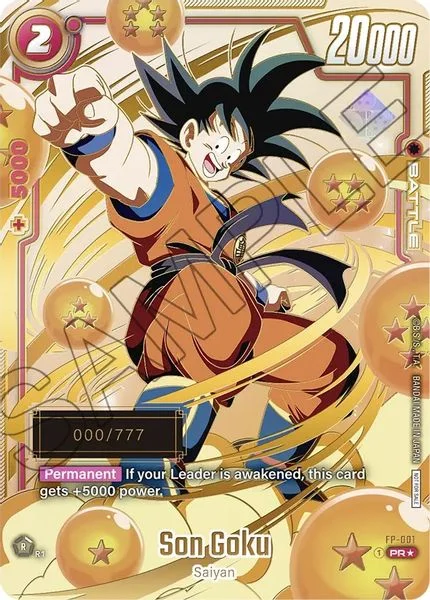 Son Goku - FP-001 (Serial Numbered) - Fusion World Promotion Cards and Packs
