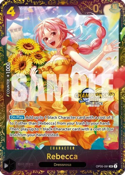 Rebecca (October Championship 2024 Online Regional) - One Piece Promotion Cards