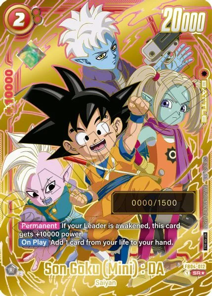 Son Goku (Mini) : DA (Serial Numbered) - Fusion World Promotion Cards and Packs