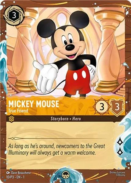 Mickey Mouse - True Friend (Disney Cruise Promo) - Disney Lorcana Promo Cards