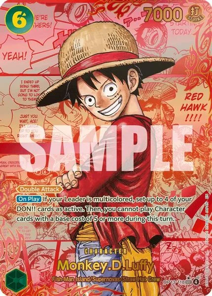 Monkey.D.Luffy (118) (Red Super Alternate Art) - Carrying On His Will