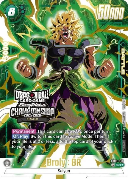 Broly : BR - FB06-063 (Championship 2025-2026 Finals) - Tournament and Championship Promos