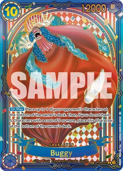 Buggy - OP09-051 (SP) (Gold) - The Azure Sea's Seven
