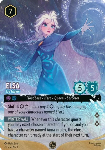 Elsa - Ice Maker (Foil) - Disney Lorcana Promo Cards