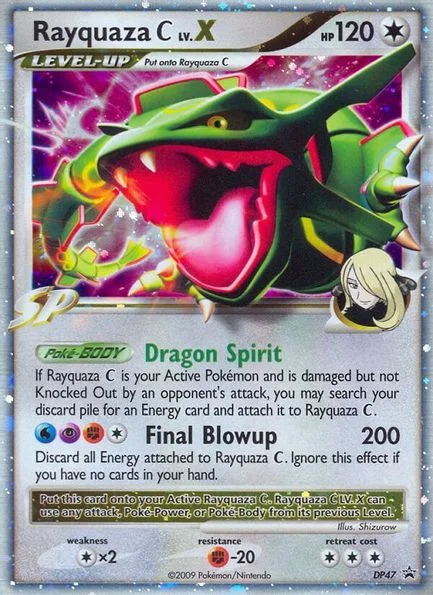 Rayquaza C LV.X - DP47 - Diamond and Pearl Promos