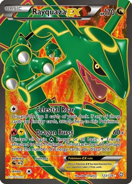 Rayquaza EX (123 Full Art) - Dragões Enaltecidos