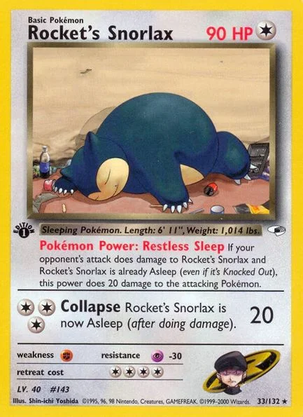Rocket's Snorlax - Heróis do Ginásio
