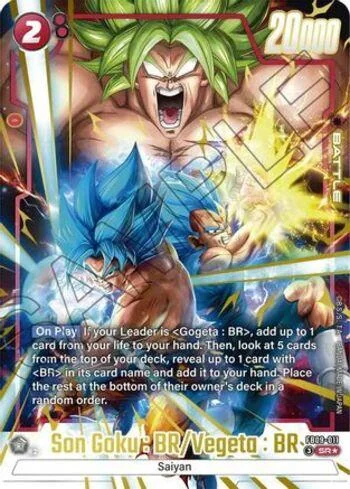 Son Goku : BR/Vegeta : BR (Alternate Art FB09-011-AA