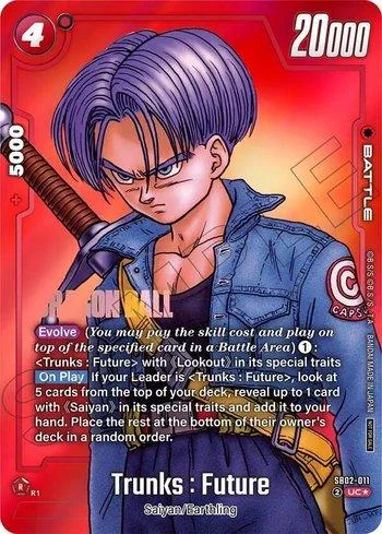 Trunks : Future (Limited Pack MANGA Version 02 SB02-011-MV