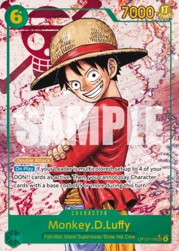 Monkey.D.Luffy (Alternate Art OP13-118-AA