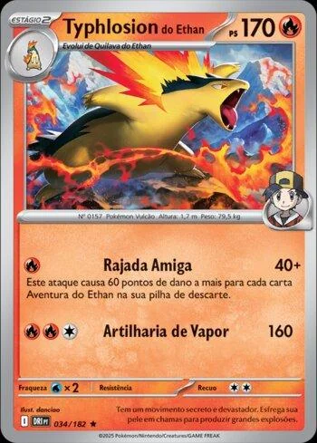 Typhlosion do Ethan 034/182