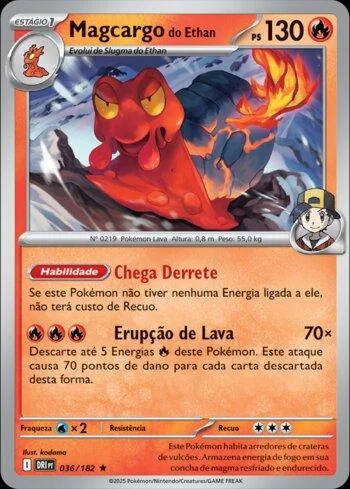 Magcargo do Ethan 036/182