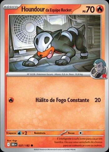 Houndour da Equipe Rocket 037/182