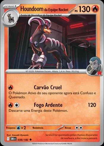 Houndoom da Equipe Rocket 038/182