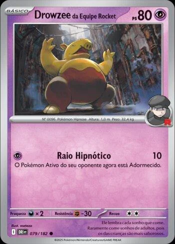 Drowzee da Equipe Rocket 079/182