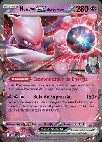 Mewtwo ex da Equipe Rocket 081/182