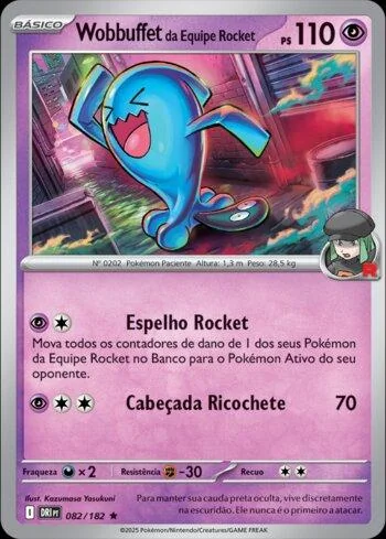 Wobbuffet da Equipe Rocket 082/182