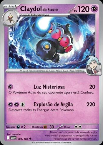 Claydol do Steven 084/182