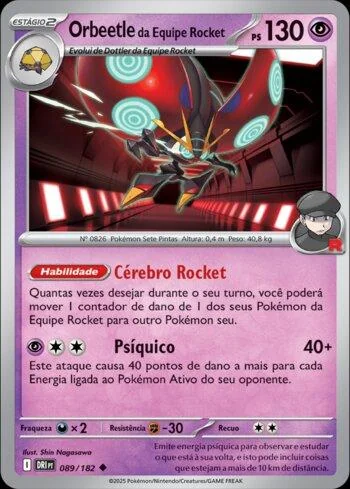Orbeetle da Equipe Rocket 089/182