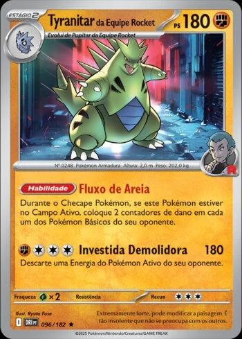 Tyranitar da Equipe Rocket 096/182