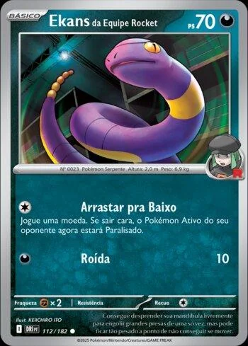 Ekans da Equipe Rocket 112/182