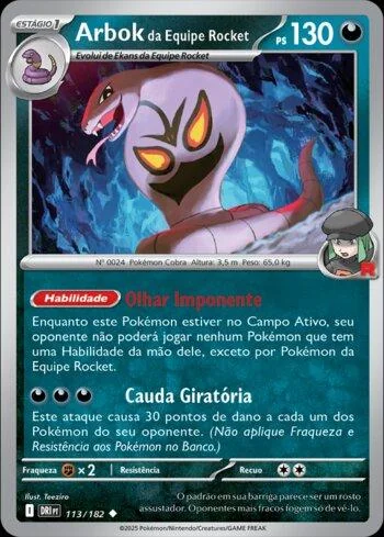 Arbok da Equipe Rocket 113/182