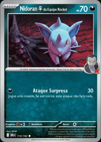 Nidoran Fêmea da Equipe Rocket 114/182